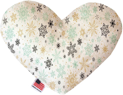 Pet and Dog Canvas or Plush Heart or Bone Toy, "Winter Wonderland Group" (Available in different sizes, and 10 different patterns!)