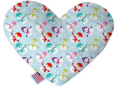 Pet and Dog Canvas or Plush Heart or Bone Toy, "Winter Wonderland Group" (Available in different sizes, and 10 different patterns!)