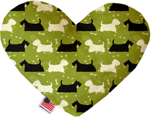 Pet & Dog Canvas or Plush Heart or Bone Toy, "Westie World Group" (Available in different sizes, and 4 different pattern options!)