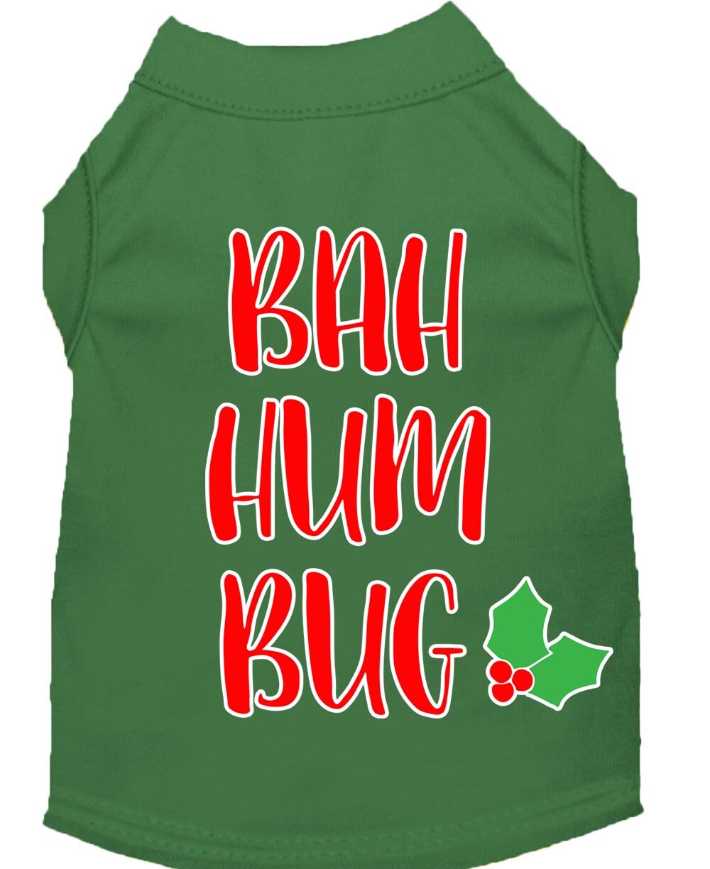 Christmas Pet Dog & Cat Shirt Screen Printed, "Bah Humbug"