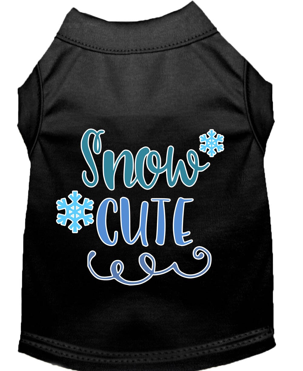 Christmas Pet Dog & Cat Shirt Screen Printed, "Snow Cute"