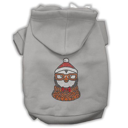 Christmas Pet Dog & Cat Hoodie Screen Printed, "Hipster Penguin"