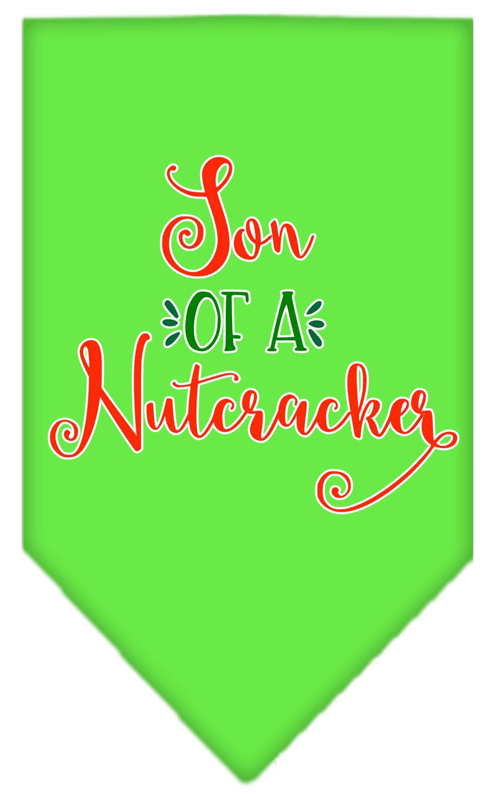 Christmas Pet and Dog Bandana Screen Printed, "Son Of A Nutcracker"