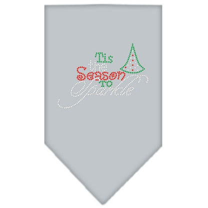 Christmas Pet and Dog Bandana Rhinestone, "Tis The Season To Sparkle"