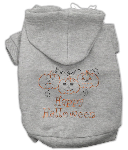 Halloween Pet Dog & Cat Hoodie Rhinestone, "Happy Halloween"