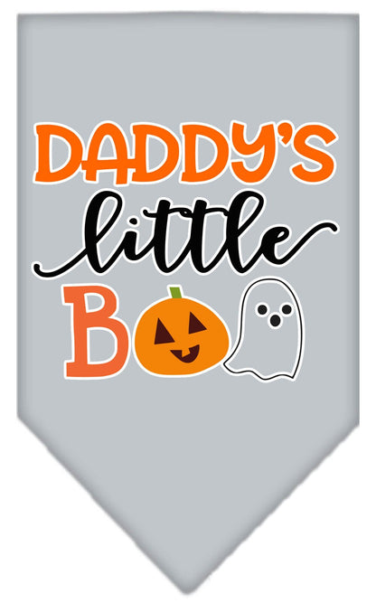 Halloween Pet and Dog Bandana Screen Printed, "Daddy's Little Boo"