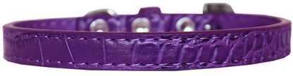 Dog, Puppy & Pet Designer Croc Collar, "Wichita Plain 1/2" Wide"