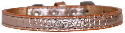 Dog, Puppy & Pet Designer Croc Collar, "Wichita Plain 1/2" Wide"