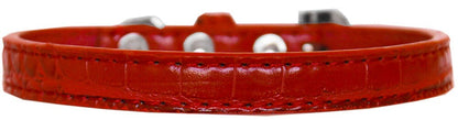 Dog, Puppy & Pet Designer Croc Collar, "Wichita Plain 1/2" Wide"