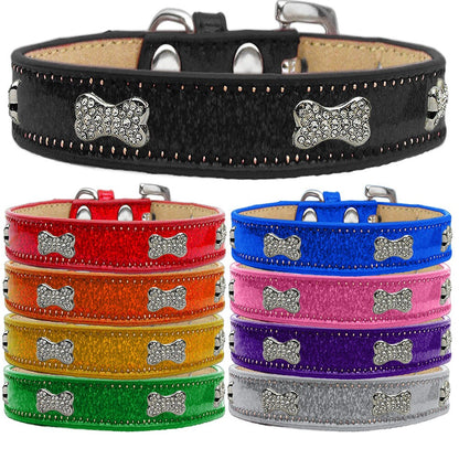 Dog, Puppy & Pet Ice Cream Collar, &quot;Clear Crystal Bone&quot;