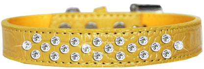 Dog, Puppy and Pet Designer Croc Collar, "Sprinkles Clear Jewel Rimsets"