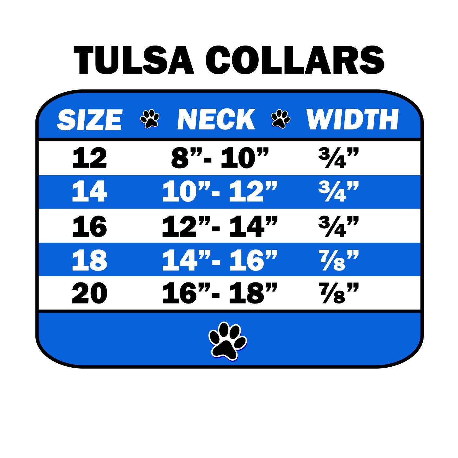 Dog, Puppy & Pet Designer Croc Collar, "Tulsa Plain 3/4" Wide"