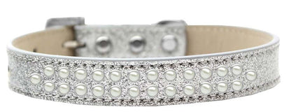 Dog, Puppy & Pet Ice Cream  Collar, "Two Row Pearl Rimsets"