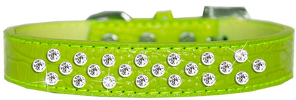 Dog, Puppy and Pet Designer Croc Collar, "Sprinkles Clear Jewel Rimsets"