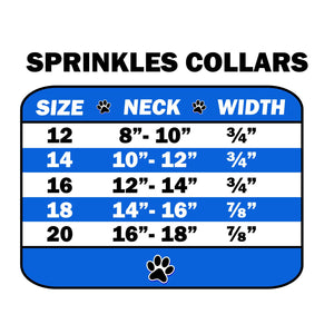 Dog, Puppy and Pet Designer Croc Collar, "Sprinkles Clear Jewel Rimsets"