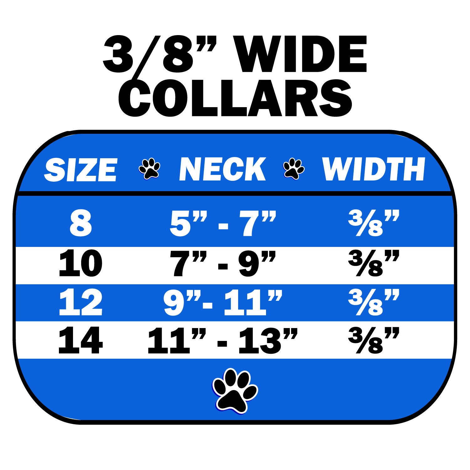 Dog, Puppy & Pet Collar, "3/8" Wide Pearl"