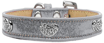 Dog, Puppy & Pet Ice Cream Collar, "Clear Crystal Heart"