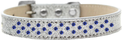 Dog, Puppy & Pet Ice Cream  Collar, "Blue Crystal Rimsets Sprinkles"