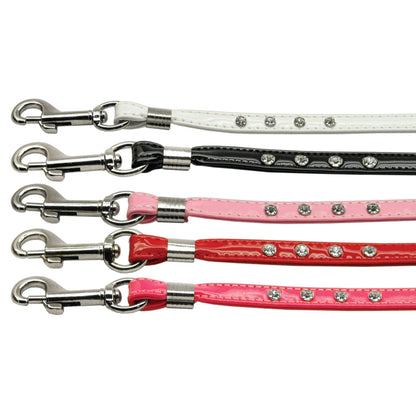 Dog, Puppy & Pet Leash, &quot;Patent Jewel 3/8 Inch Wide&quot;