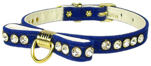 Dog, Puppy and Pet Collar, "Velvet Bow"