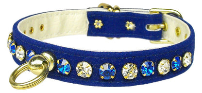 Dog, Puppy and Pet Collar, "Velvet Deluxe"