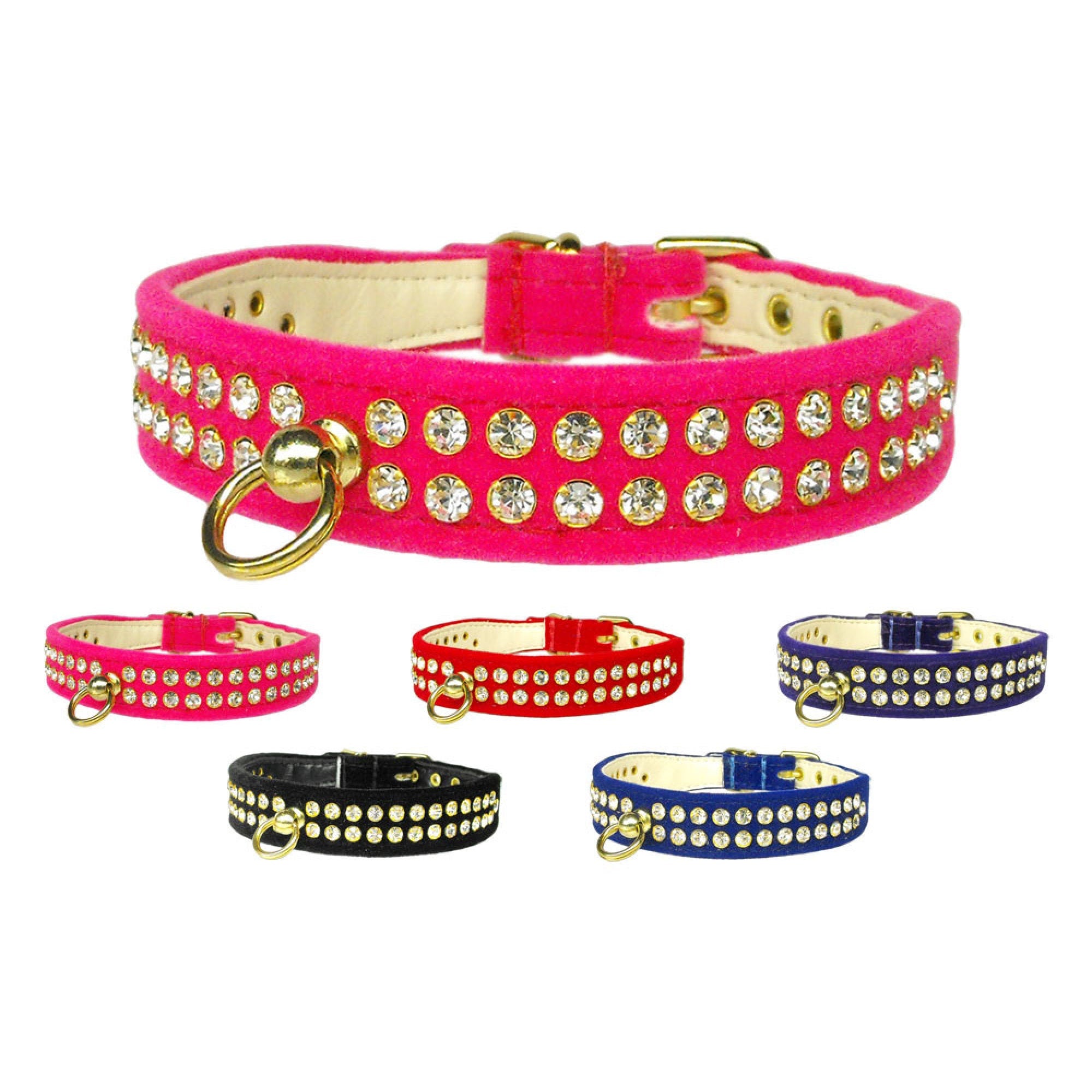 Dog, Puppy and Pet Collar, &quot;#72 Crystal Velvet&quot;