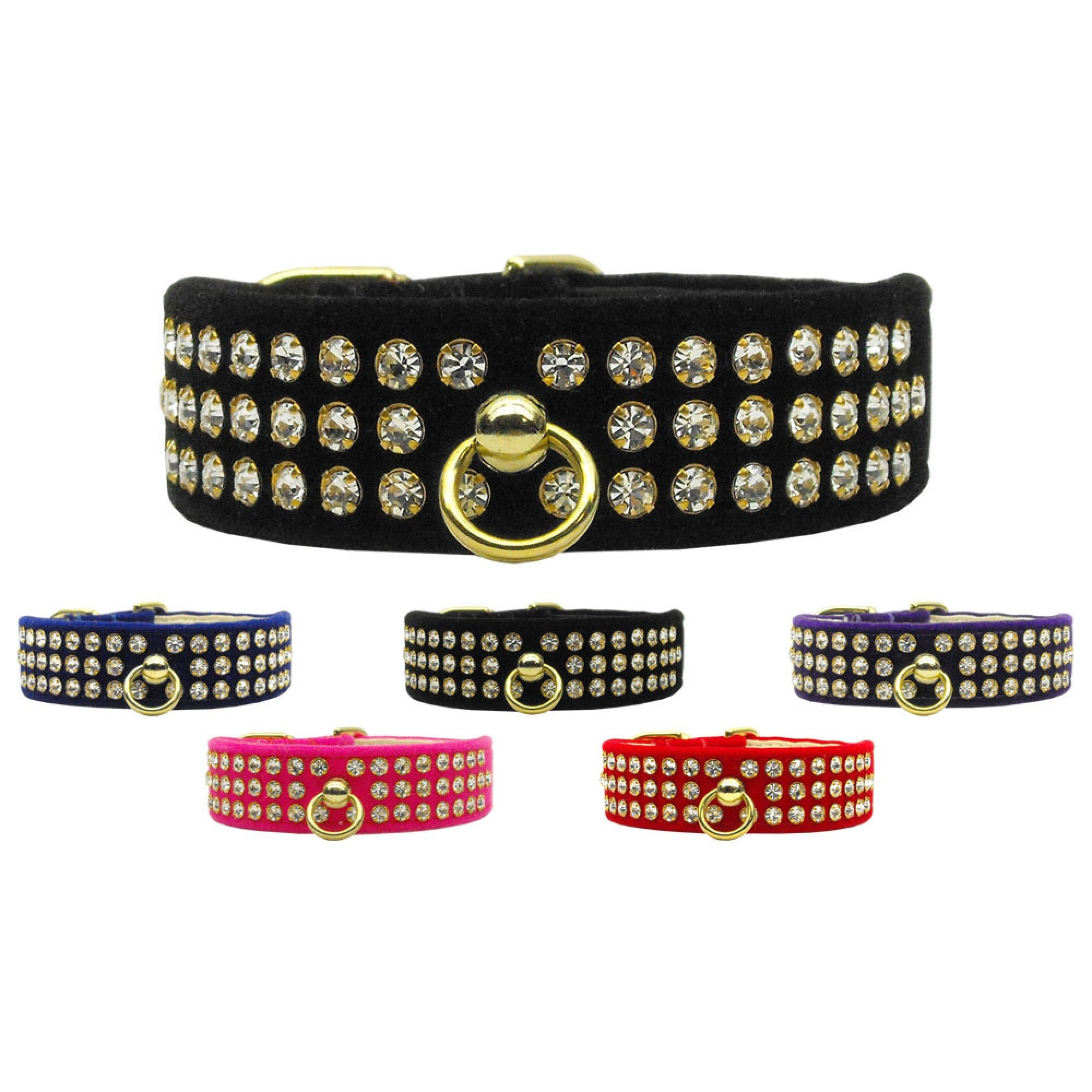 Dog, Puppy and Pet Collar, "#73 Crystal Velvet"