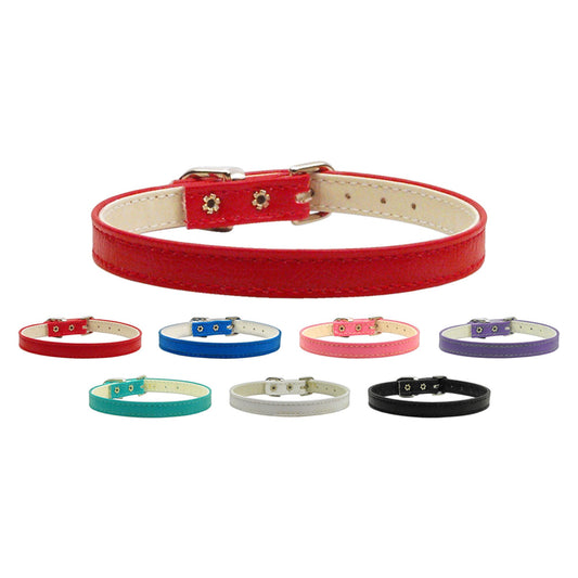 Dog, Puppy & Pet Plain Collar, &quot;3/8&quot; Wide&quot;