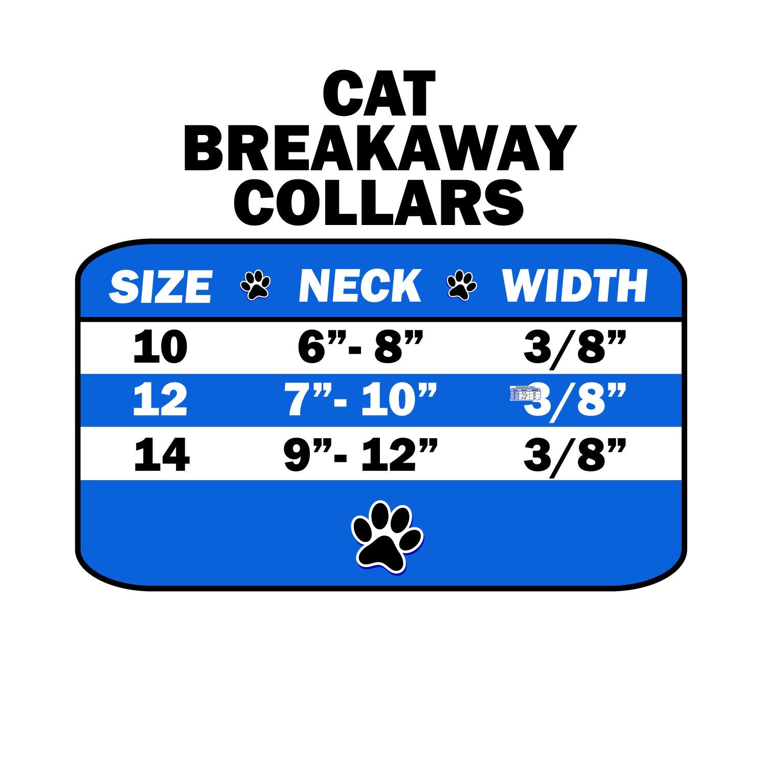 Cat Breakaway Plain Collar, Blank