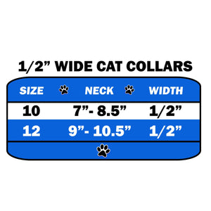 Cat Breakaway Collar, "Two Row Clear Crystal Swank"