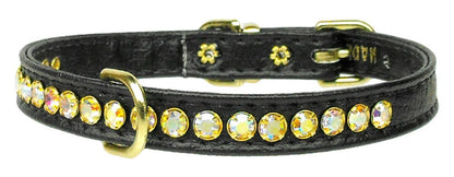 Dog, Puppy & Pet Collar, "Beverly With Aurora Borealis Crystals Jewelry Set"