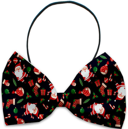 Christmas Pet, Dog and Cat Bow Ties, "Christmas Friends Group" (Choose from 10 different patterns!)