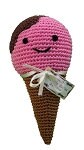 Knit Knacks Organic Cotton Pet & Dog Toys, "Food Collection" (Choose from: Hamburger, Hot Dog, Drumstick, Pizza, Soda, or Ice Cream Cone)