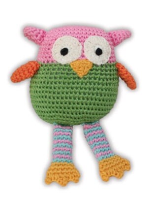 Knit Knacks Organic Cotton Pet and Dog Toys, "Birds & A Bee Group" (Choose from 5 Different Options)