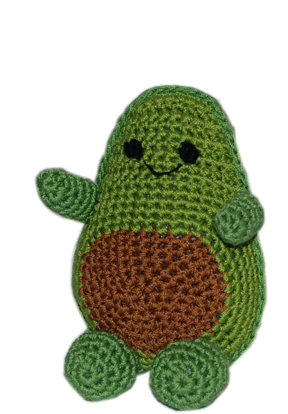 Knit Knacks Organic Cotton Pet & Dog Toys, (Choose from: Pizza, Avocado, Monster, Shark, Whale or Cactus)