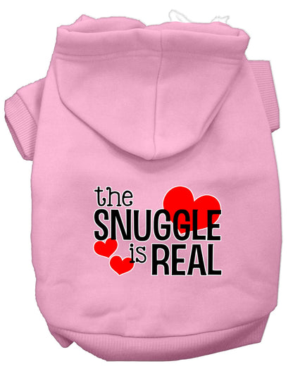 Pet, Dog & Cat Hoodie Screen Printed, "The Snuggle Is Real"