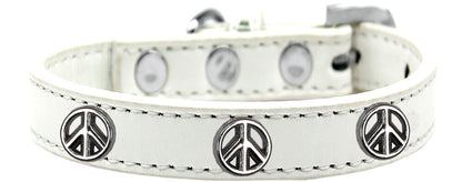 Dog, Puppy and Pet Widget Fashion Collar, "Peace Sign"