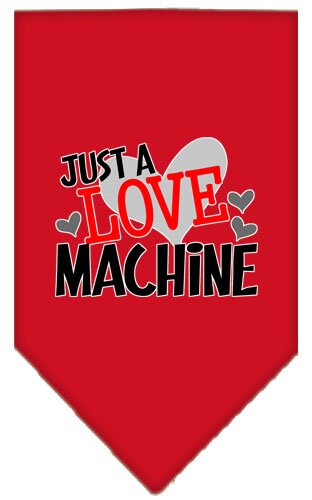 Pet and Dog Bandana Screen Printed, "Love Machine"