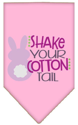Pet and Dog Bandana Screen Printed, "Shake Your Cotton Tail"
