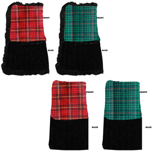 Dog, Puppy & Pet or Cat Sleepytime Cuddle Blankets, "Plaids" (Choose from Red or Green!)