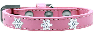 Dog, Puppy and Pet Widget Fashion Collar, "Snowflakes"