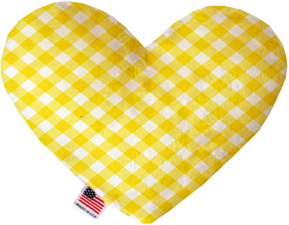 Pet and Dog Canvas or Plush Heart or Bone Toy, "Plaids Group" (Available in different sizes, and 7 different pattern options!)