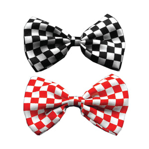 Pet, Dog and Cat Bow Ties, "Checkered" *Choose from Red or Black Checkered!*