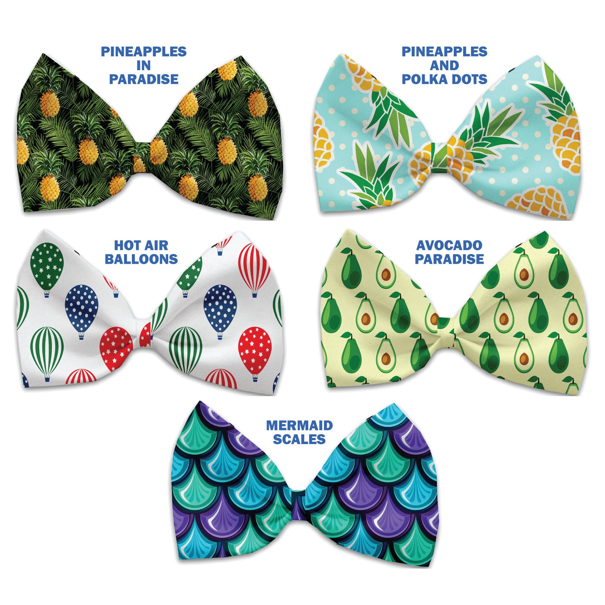 Pet, Dog and Cat Bow Ties, "Summertime Fun Group" *Available in 5 different pattern options!*