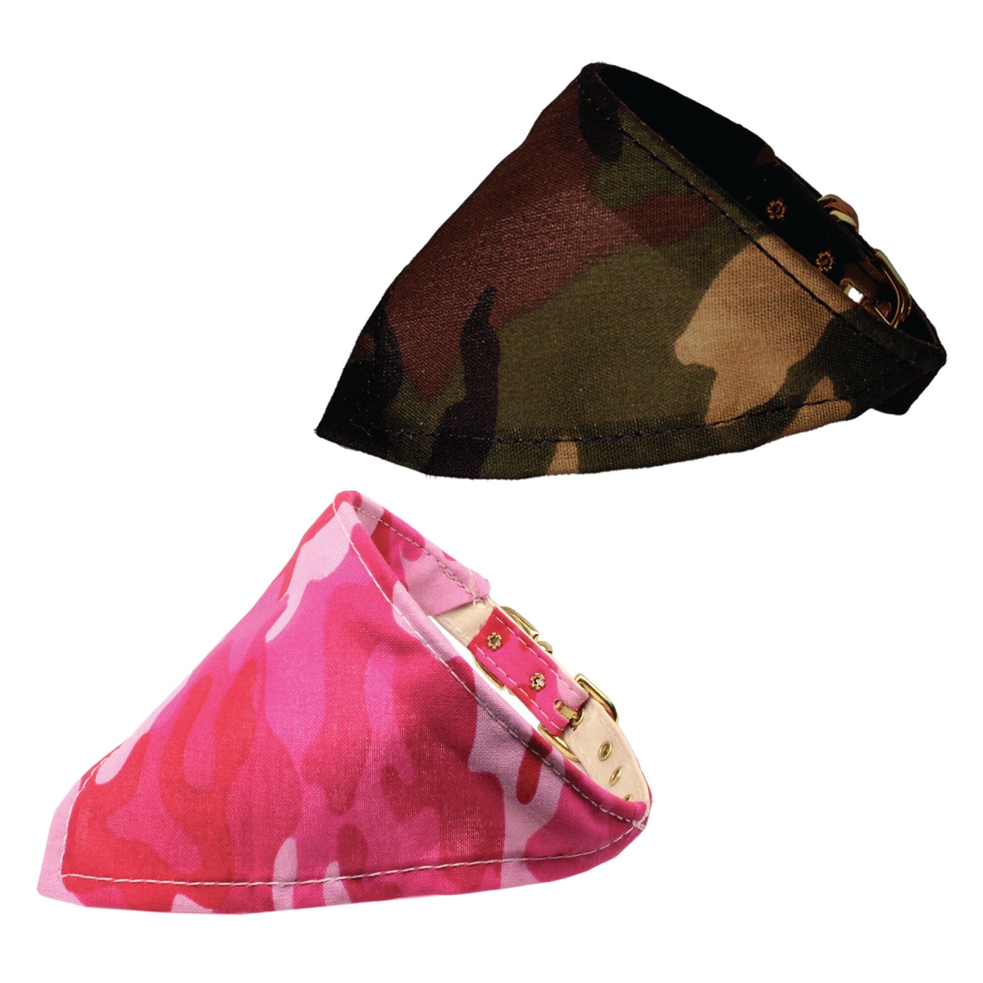 Pet and Dog Bandana Collar or matching Jeweled Leash, &quot;Camo Group&quot; *Choose from: Pink Camo or Green Camo*