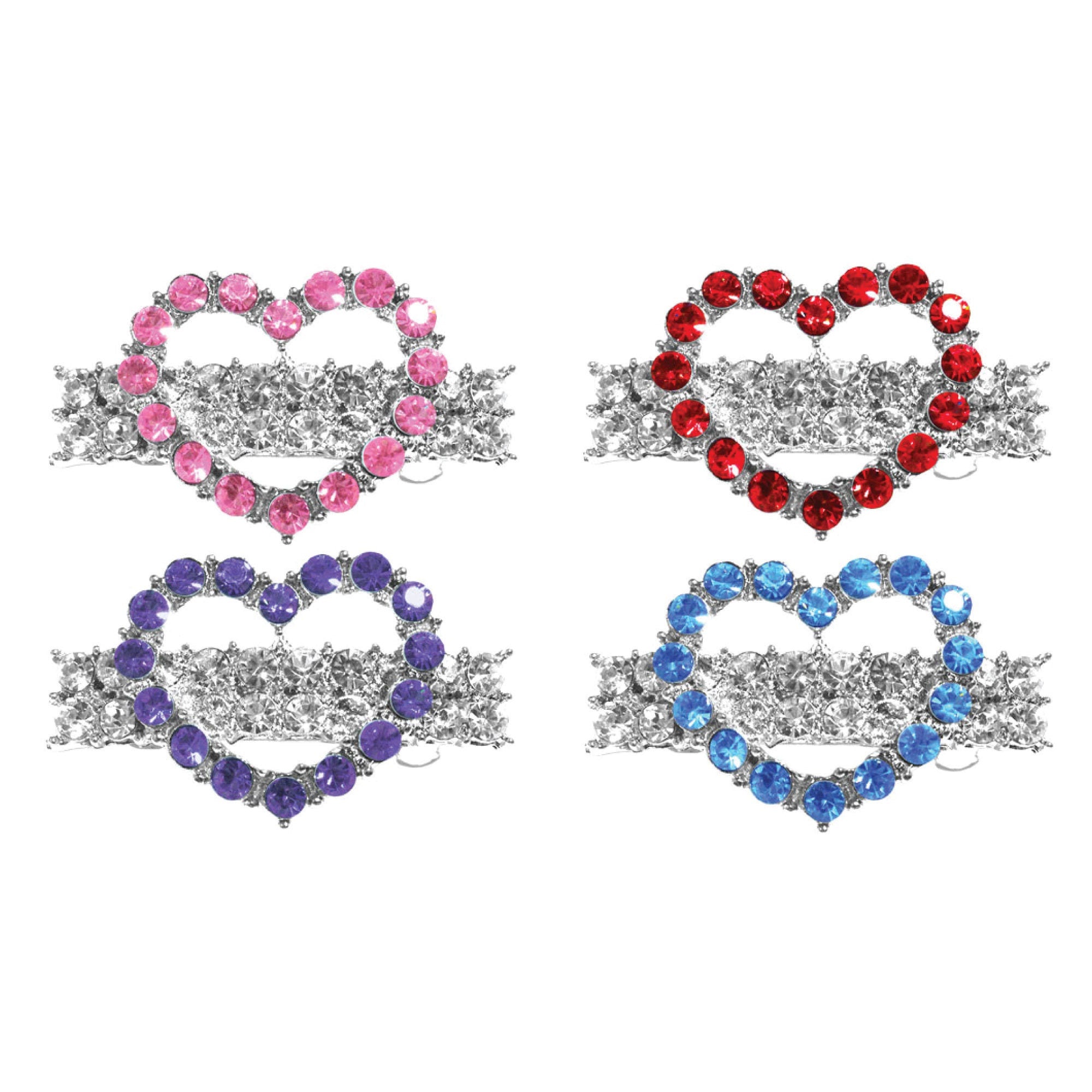 Dog, Puppy & Pet Clip On Grooming Accessory, "Heart Barrette" (Available in 4 different colors!)