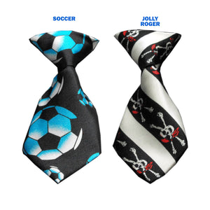 Pet, Dog and Cat Neck Ties, "Soccer & Pirates Group"