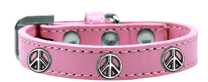 Dog, Puppy and Pet Widget Fashion Collar, "Peace Sign"