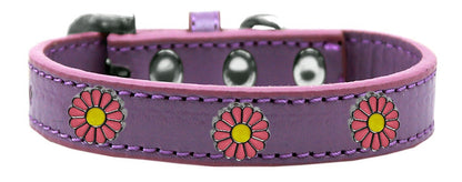 Dog, Puppy and Pet Widget Fashion Collar, "Pink Daisies"