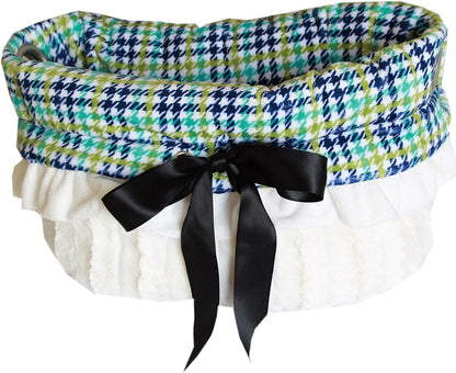 Dog, Puppy & Pet or Cat Reversible Snuggle Bugs Pet Bed, Bag, and Car Seat All-in-One, "Plaids"